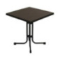 Table de patio démontable Limburg Pizarra 70 x 70 cm