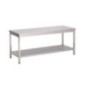 Table inox avec étagère basse Gastro M 700 x 700 x 890mm