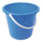 Seau rond en plastique Jantex 10L bleu