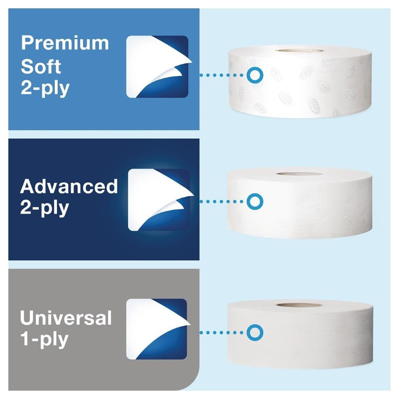 Distributeur de papier toilette Jumbo Tork blanc