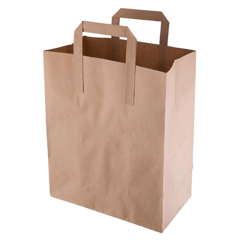 Sacs en papier Compostable marron 255 x 215mm (Lot de 250)