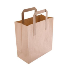 Petits sacs en papier recyclé marron Fiesta Compostable (lot de 250)