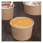 Pots à soupe compostables en PLA Fiesta Compostable 98 mm 230ml (lot de 500)