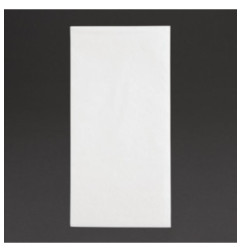 Serviettes dîner 2 plis format 1/8 Fiesta Recyclable 400mm blanches (lot de 2000)