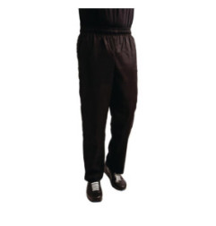 Pantalon de cuisine mixte traité au Teflon Easyfit noir XL