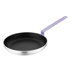 Poêle aluminium antiadhésive Teflon Platinum Plus Hygiplas avec manche violet 240mm