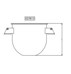 Cuve inox 20 l pour kit réduction 650125 (s'adapte seulement sur mélangeurs 30 l XBM30 -XBE30-XBB30)