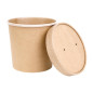 Couvercles en papier pour pots à soupe Fiesta Compostable 118mm FB166 et FB168 (Lot de 500)