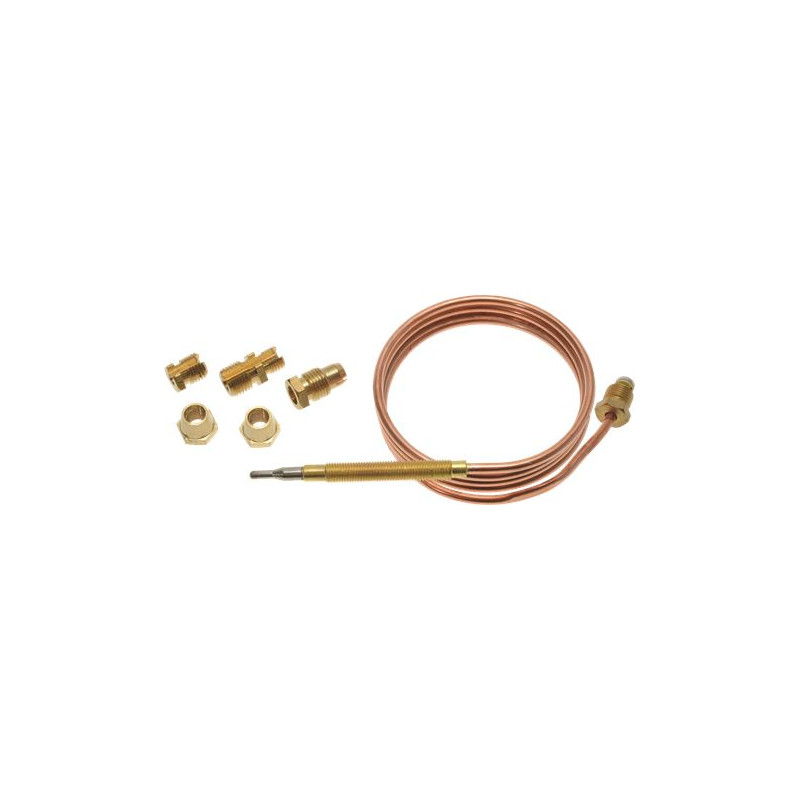 THERMOCOUPLE UNIVERSEL M9x1 - 60 Cm AVEC RACCORD FILETE M6x0,75 (Lot De 20)