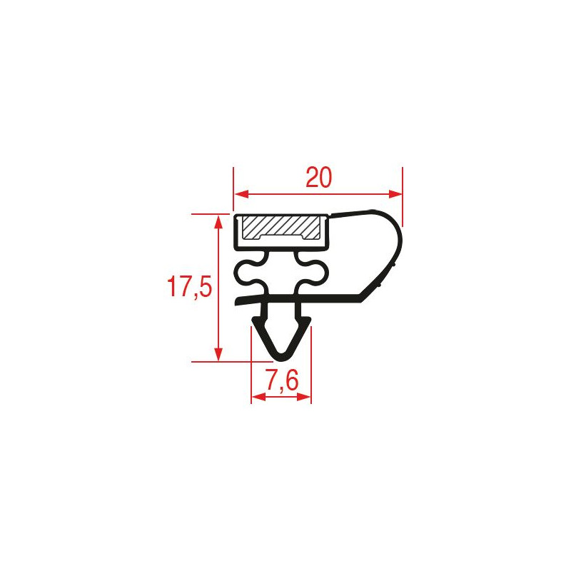 JOINT A ENCASTRER 568x383 mm (dim extérieures)