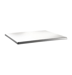 Plateau de table rectangulaire Topalit Classic Line 110x70cm blanc pur