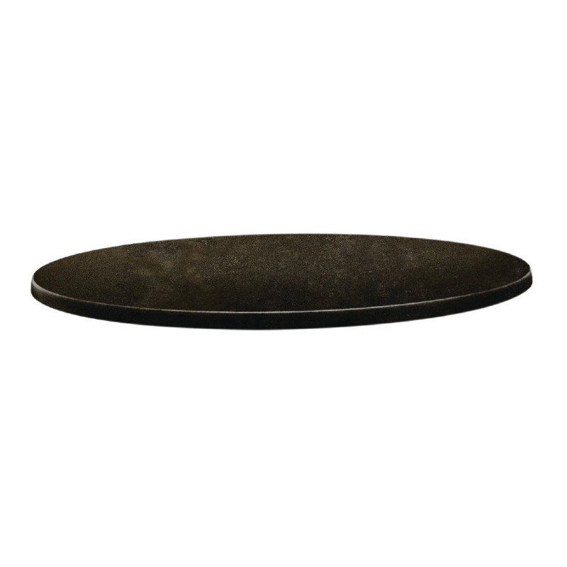 Plateau de table rond Topalit Classic Line 70cm cyprus métal