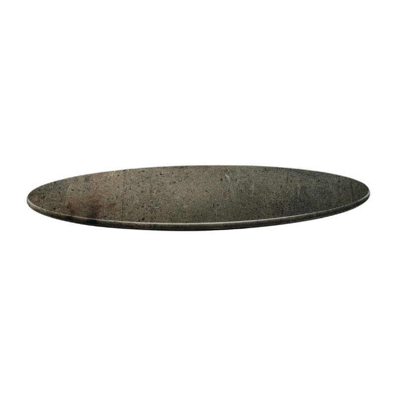 Plateau de table rond Topalit Smartline 80cm béton