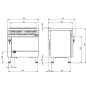 Fourneau induction 4 feux et four à convection CE841IX AMBASSADE